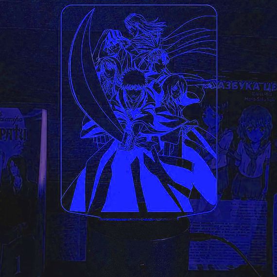 Акриловый светильник-ночник Блич синий tty-n002256