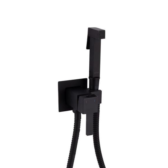 Набор для гигиенического душа Qtap Inspai-Varius прямоугольный QT259710842859NB Black Matt | Зображення 2