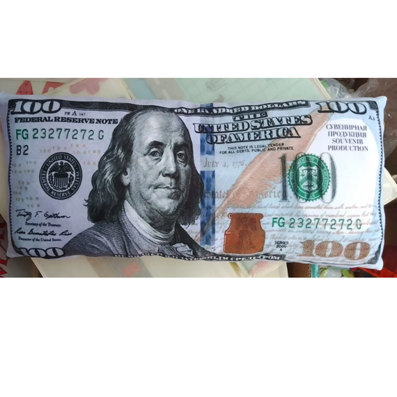 Подушка Долар 3D, креативна стильна подушка у формі 100 доларів | Зображення 6