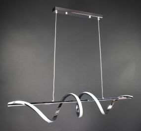 Люстра світлодіодна підвісна LED світильник для квартири на стелю лед 27426 Хром 30-100х20х100 см.