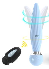 Анальная пробка ( массажер простаты) с вибрацией и ротацией на 360°