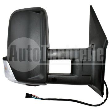 Зеркало правое (эл. с подогревом) Mercedes Benz Sprinter W906 06-18/ VW Crafter 06-13 /со средним вылетом кронштейна/,