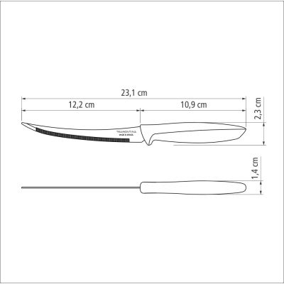 Кухонний ніж Tramontina Plenus Light Grey Tomato 127 мм (23428/135) | Зображення 3