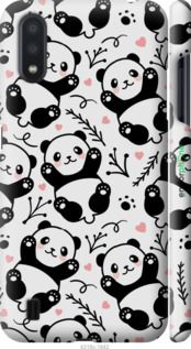 Чохол на Samsung Galaxy A01 A015F Панди "4318m-1842-2448"