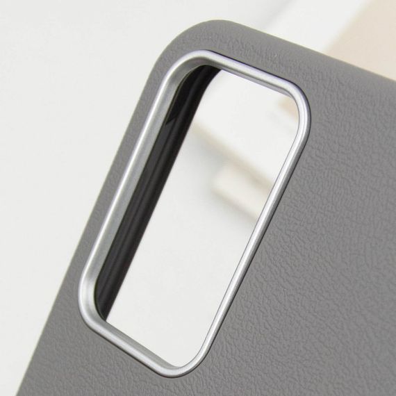 Шкіряний чохол Leather Case Metal Buttons для Samsung Galaxy S24+ / S25+ Titanium Gray | Зображення 4