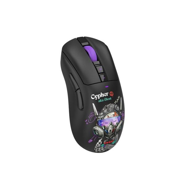 Миша ігрова бездротова Bloody R73 Ultra Duo (Cypher Ghost), колір чорний з малюнком | Зображення 2