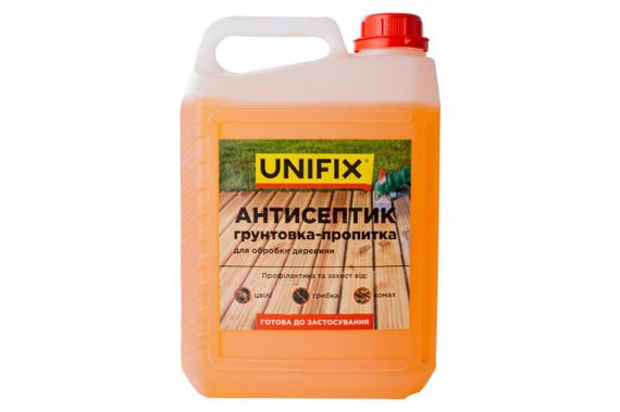 Антисептик грунтовка-пропитка для обработки древесины (готовая к применению) 5кг UNIFIX | Зображення 1