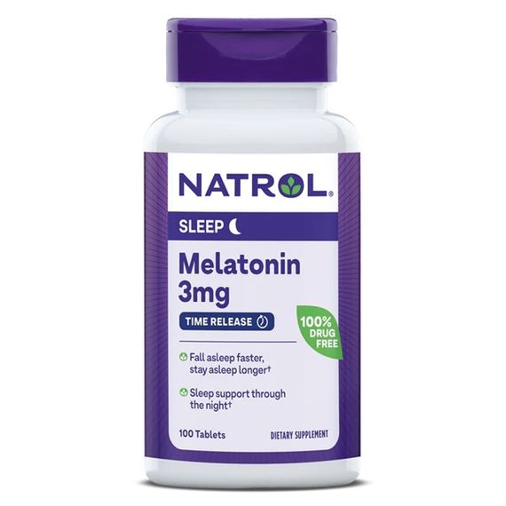 Мелатонін для сну Natrol Melatonin Time Release 3 mg 100 Tabs NTL-00458