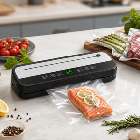 Вакууматор HZ-001 100W Сенсорний вакуумний пакувальник продуктів
