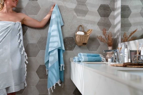 Рушник Ardesto SPA 90х170см, 100% бавовна, аква (ART2690AQ) | Зображення 1