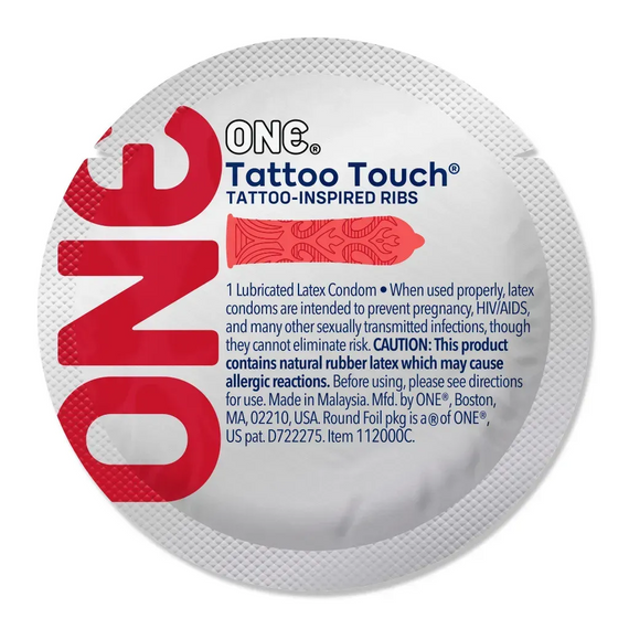 Презервативи ONE Tattoo Touch 12шт sexstyle | Зображення 4