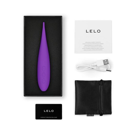 Кліторальний вібратор LELO DOT Travel Purple, точкова стимуляція, 8 режимів | Зображення 1
