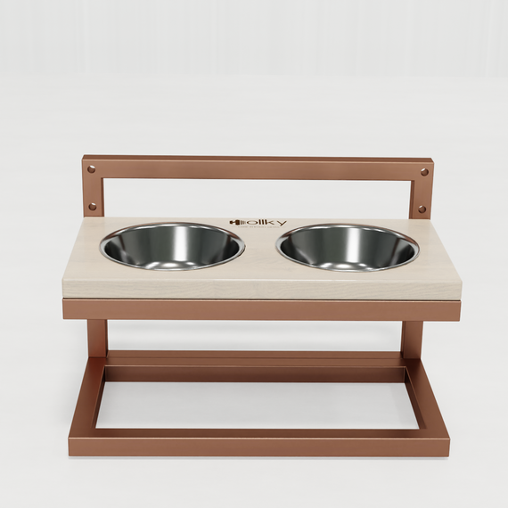 Миски на регулируемой подставке для маленьких собак Hollky Flex S (2 × 0.450 л) FS-422523-GLWH | Зображення 3