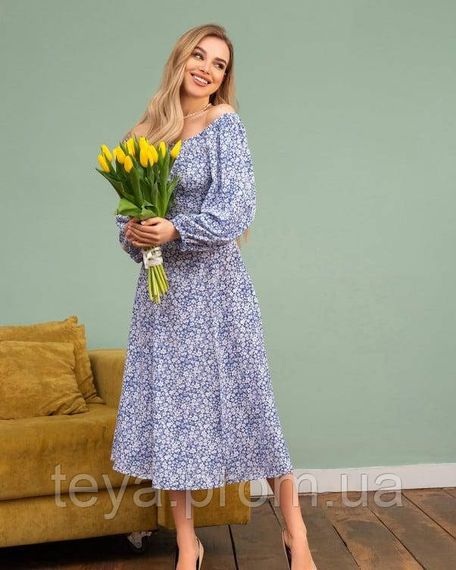 Плаття для жінок колір блакитний розмір XL FI_006870