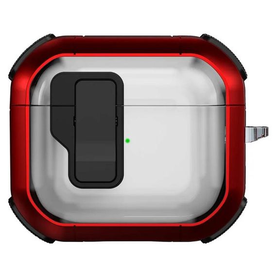 Футляр противоударный Locking Button для наушников Airpods 3 Red