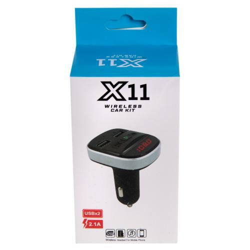 Модулятор FM 5в1 X11 12-24v 2USB 5V-2.1A TF card BT | Зображення 1
