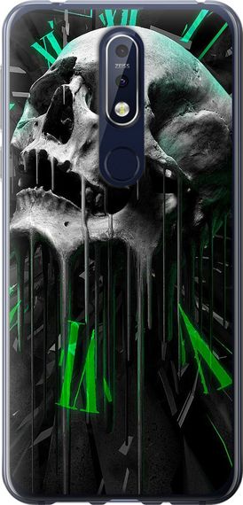 Чехол на Nokia 7.1 Череп-часы "4100u-1593-17620"