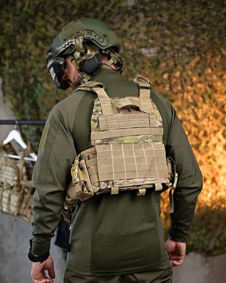 Плитоноска 4 точки быстрый сброс frion   с напашником   ПП7889 | Зображення 2