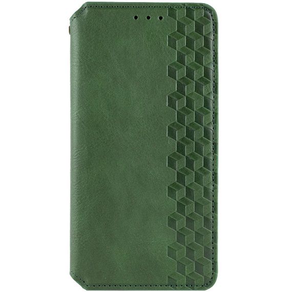 Шкіряний чохол-книжка GETMAN Cubic (PU) для Samsung Galaxy A35 Зелений