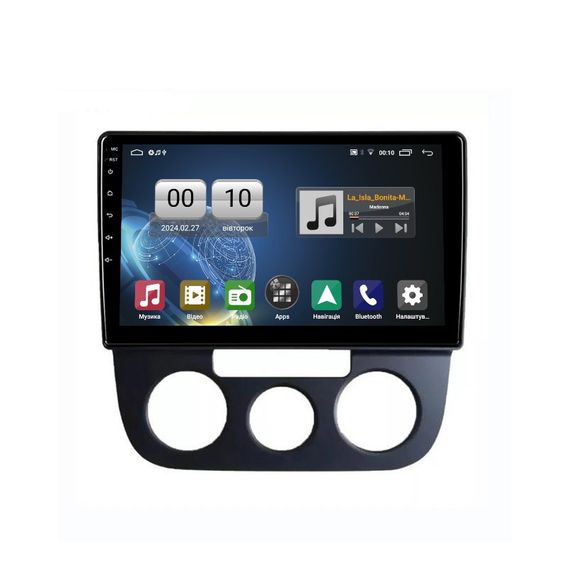 Штатна магнітола серії QIV Q1 під Volkswagen Bora 2008-2012 (F1) 10 дюймів