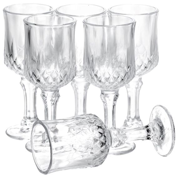 Набір чарок на ніжці Vintage Crystal для міцних напоїв 6 штук 50 мл Yiwu HP-34-75 | Зображення 2