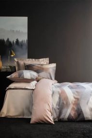 Комплект постільної білизни Issimo Digital Satin 200х220 см Helix Brown