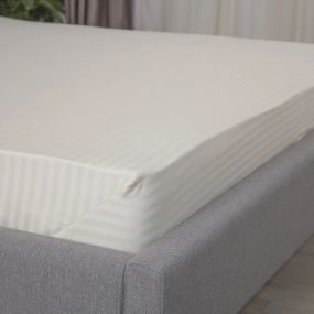 Простирадло-чохол на резинці полуторна ТЕП Сатин Caramel 2-04799_34323 180х200 см карамельна