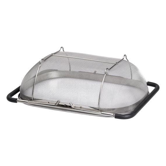 Друшляк сито на раковину для миття овочів та фруктів 36х25х10.5 см з нержавіючої сталі HP-19-18-L | Зображення 5