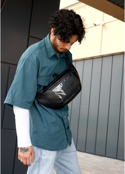 Чоловіча сумка бананка Sambag Dynamicdart чорна 38 × 21 × 7 см (80461001m) | Зображення 3