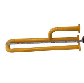 Поручень посилений SanStore з поворотною ніжкою жовтий HS-002A