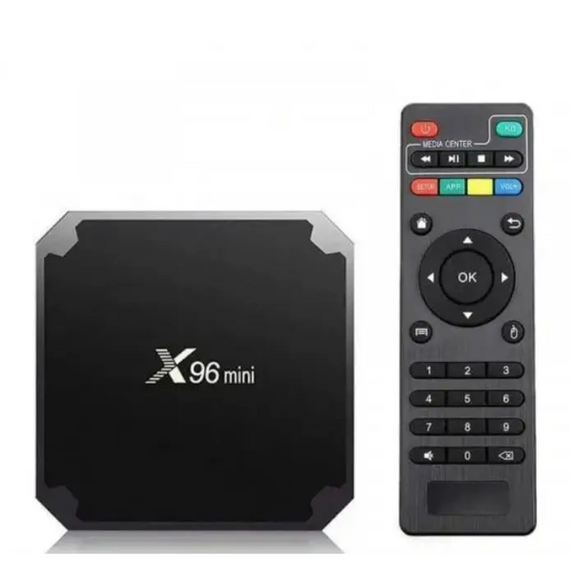 Смарт-тв приставка з пультом Smart TV X96 Mini 4К 2/16 Гб для перегляду фільмів
