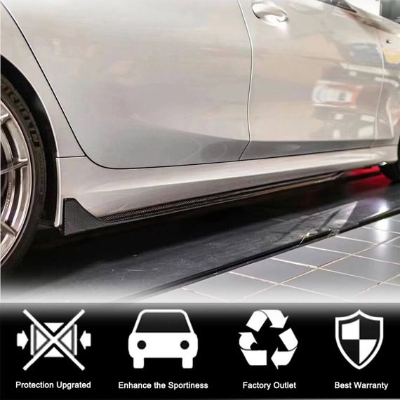 Накладки на пороги V3 (для G20, Карбон) для BMW 3 серия G20/21 2018- гг | Зображення 1