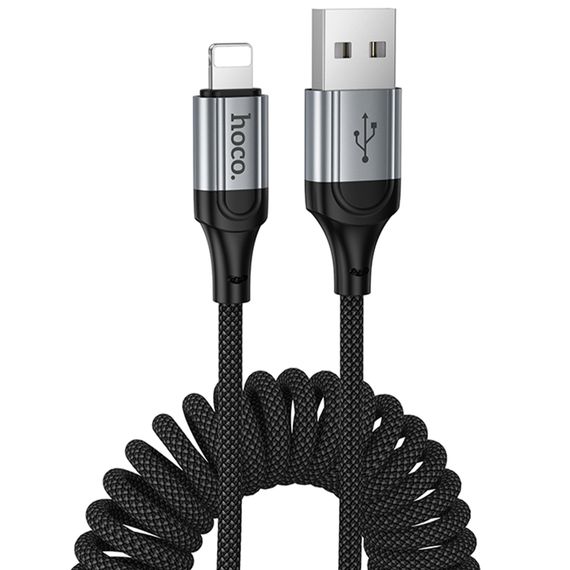 Дата кабель Hoco X121 Nuevo USB to Lightning 2.4A (1.5m) Black
