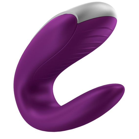 Смартвібратор для пар Satisfyer Double Fun (Violet) з пультом ДК | Зображення 1