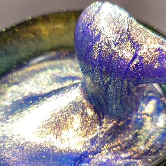 Гель для нарощення Mi YUKI №3 Builder Gel (фіолетовий з пластівцями юккі) 5мл | Зображення 2