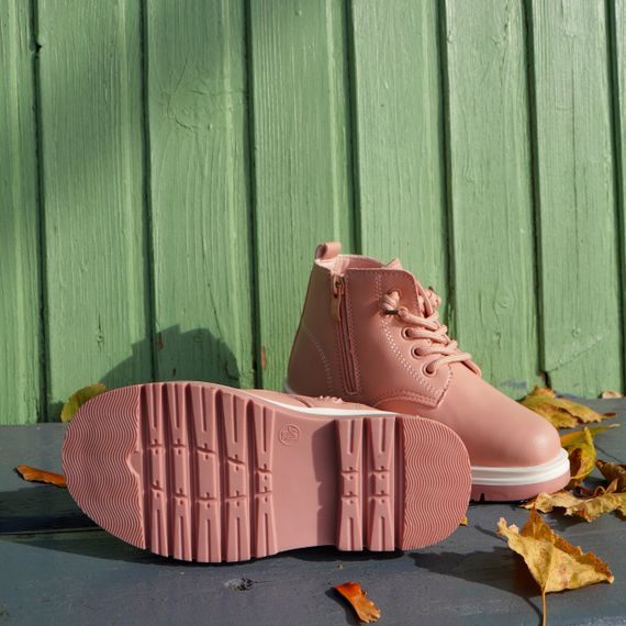 Розовые ботинки из натуральной кожи для девочки! 26, 28 размер | Зображення 6