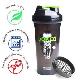 Шейкер спортивний SmartShake Lite 800ml DC Joker (Original)