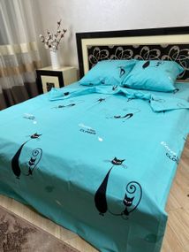 Комплект постельного белья Soft полуторный 150х215 см Коты
