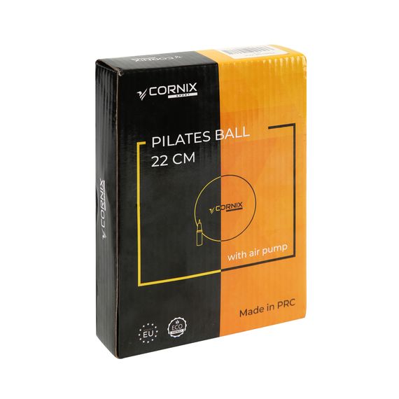 М'яч для пілатесу, йоги, реабілітації Cornix MiniGYMball 22 см XR-0371 Black | Зображення 1