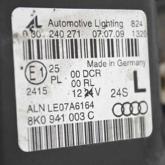 Фара ліва bi-xenon Audi A4 B8 2007-2011 дорестайл Фара передня ліва бі-ксенон Ауді а4 б8 8K0941003C | Зображення 7