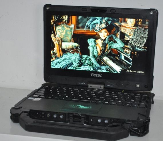 Захищений нетбук-трансформер Getac V110 G4 / 11.6" (1366x768) IPS Touch / Intel Core i7-7500U (2 (4) ядра по 2.7 - 3.5 GHz) / 8 GB DDR4 / 128 GB SSD / Intel HD Graphics 620 / WebCam / Стілус / Windows 11 Pro / Два АКБ б/в + Подарунок Миша та флешка | Зображення 4