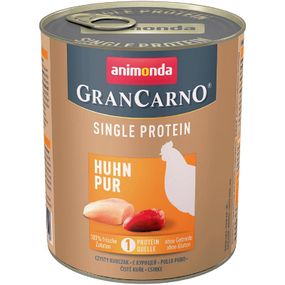 Вологий корм для дорослих собак Animonda GranCarno Single Protein курка 800 г (4017721824309)