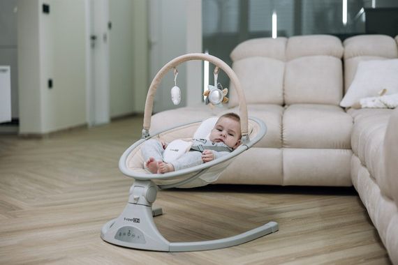 Гойдалка дитяча FreeON Elite, beige (Від народження) | Зображення 5