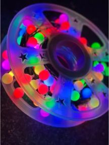 Гирлянда на катушке, от сети, Buble 50м, 8 режимов, Мультик/ Светодиодная гирлянда на елку