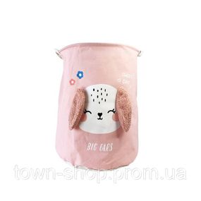 Корзина для игрушек и белья "Big ears Собачка" MGZ-1009(Pink) 50 х 40 см