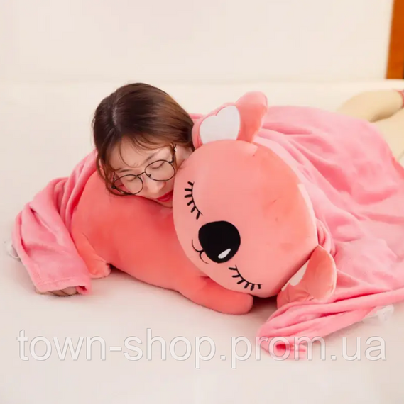 Детская мягкая игрушка "Коала" L1129(Pink) игрушка с пледом, размер 50 см | Зображення 2