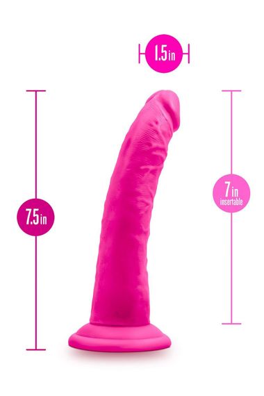 Фалоімітатор реалістичний на присосці Au Naturel Bold Jack рожевий, 19 х 3.8 см | Зображення 3