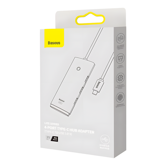 USB Хаб Baseus на 4 порти Type-C to USB 3.0 x 4 | Зображення 1