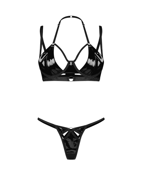 Комплект Obsessive KEIRA LISE SET bra & thong Черный S/M | Зображення 4