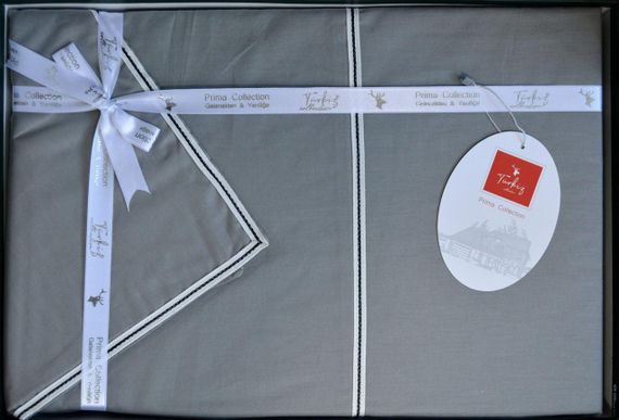 Постільна білизна Turkiz Ranforse Prima 200 х 220 см Carven Grey | Зображення 3